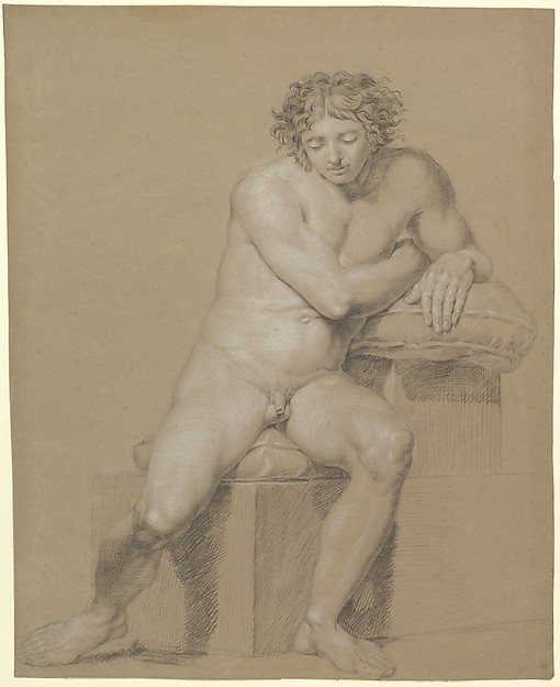 Study of a Seated Male Nude